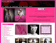 Tablet Screenshot of mistressmindy.net